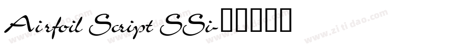 Airfoil Script SSi字体转换